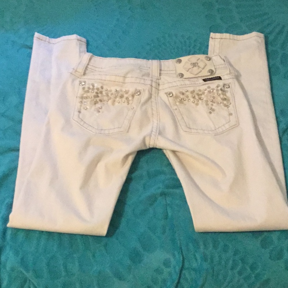 Miss Me 25/31 White Skinny Jeans JE5737S2R